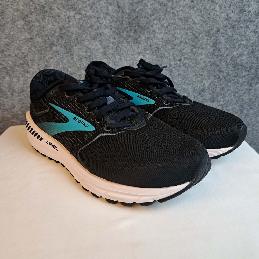 Brooks Ariel 20 Women's Size 9 D (Wide) Comfort Running Shoes Black Blue - Picture 2 of 11